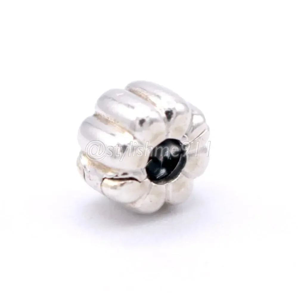 Authentic PANDORA Ribbed Abstract Clip Charm - 790163 - Picture 10 of 13